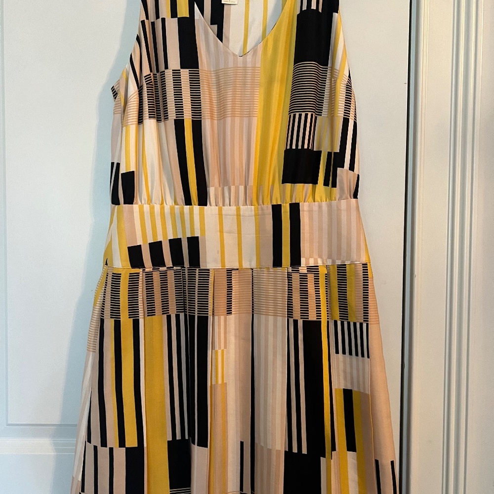 Anthropologie Maeve Silk Otto Dress